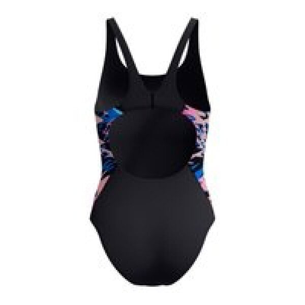 Speedo - Hyperboom Muscleback 1 Piece Dames Sportbadpak - Zwart/Roze - Afbeelding 3